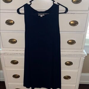 LOFT Black Sleeveless Mini Dress